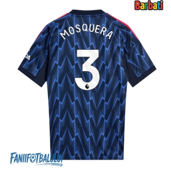 Arsenal Cristhian Mosquera #3 Tricou Fotbal Replică 2025-26 Barbati Deplasare